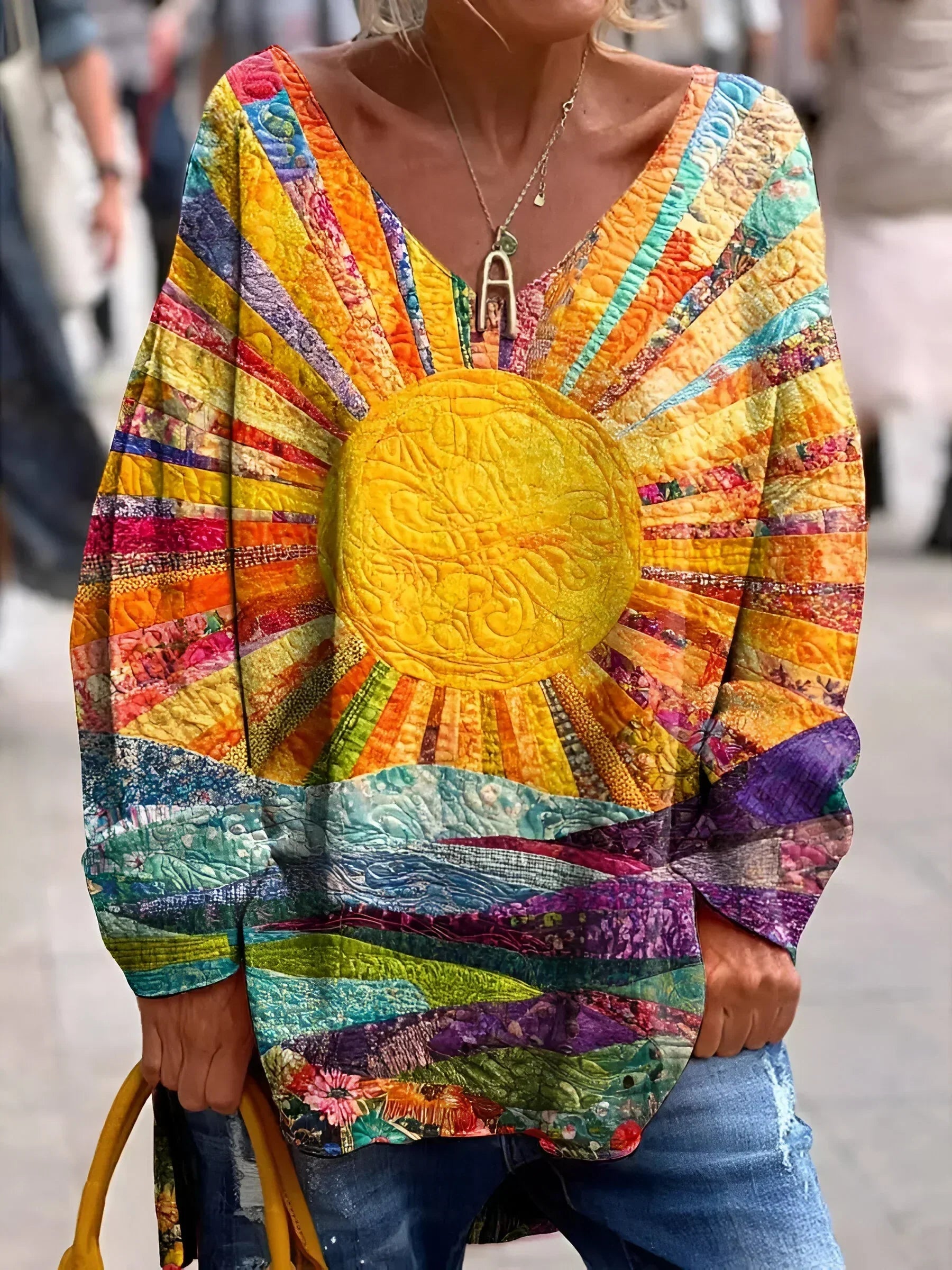 Elisa™ | Cheerful and Colorful Blouse