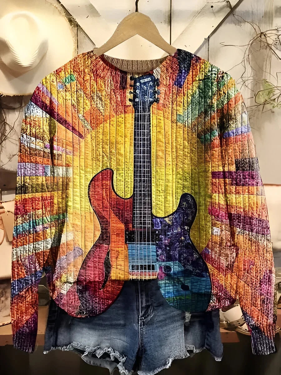 Tanja - Colorful Boho Style Sweatshirt