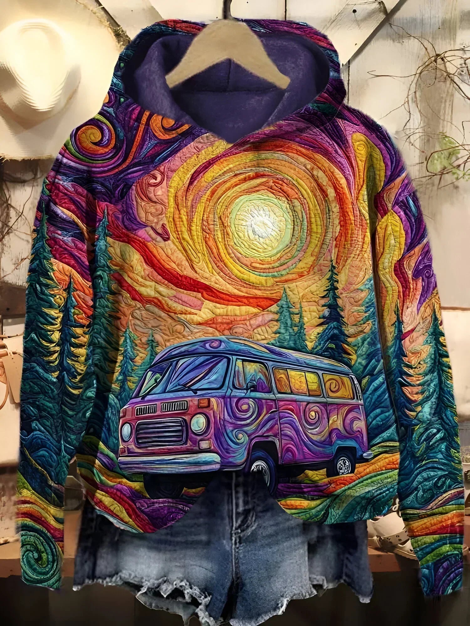 Mariska™ | Retro Road Trip Hoodie