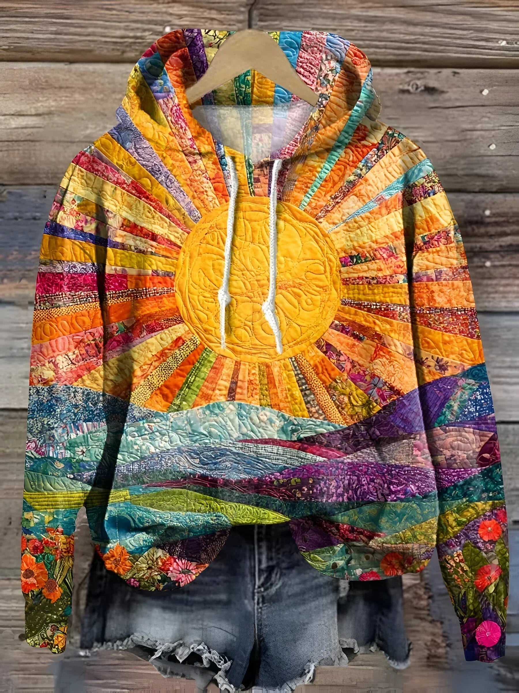 Clara™ | Colorful Sunrise Hoodie