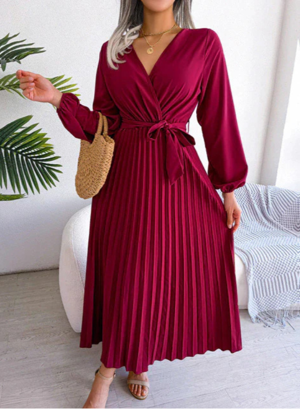 Naomi | Pleated Dress Festive