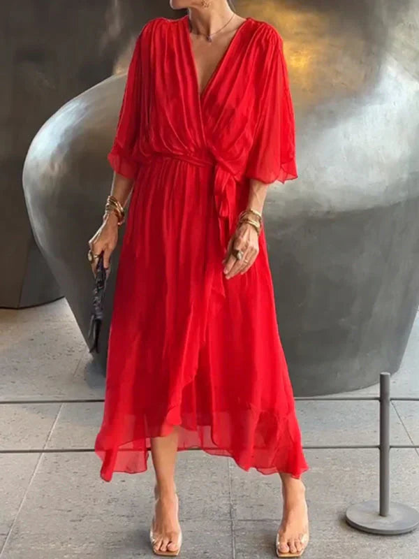 Ulani | V-Neck Flowy Dress
