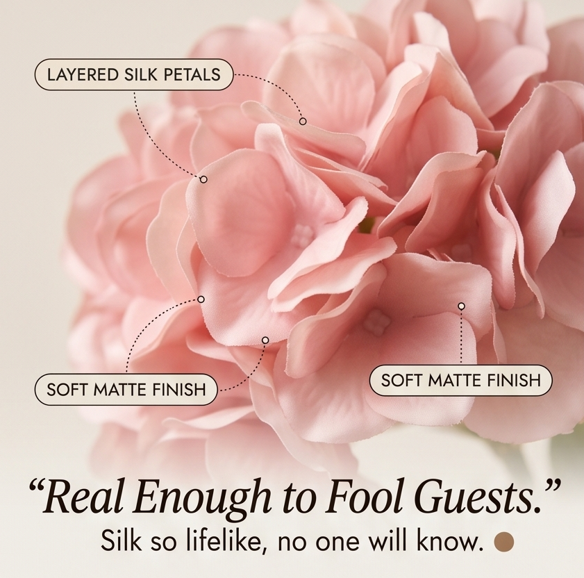 Bloomvera – Realistic Silk Hydrangea Bouquet