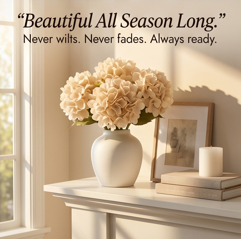 Bloomvera – Realistic Silk Hydrangea Bouquet