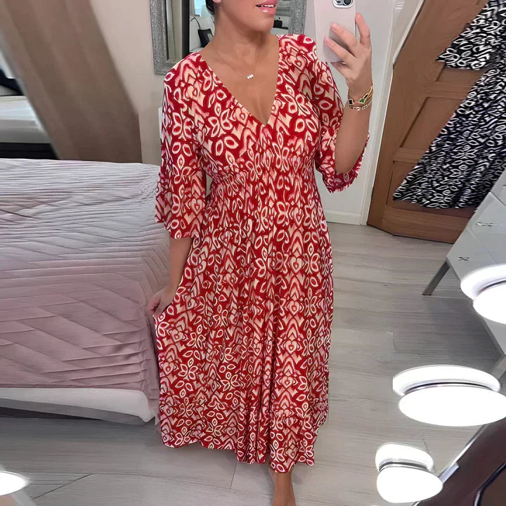 Frieda | Airy Summer Dress with V-Neck