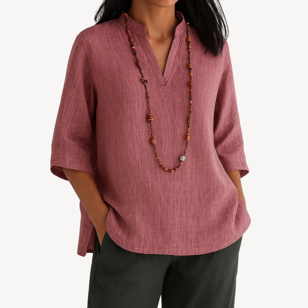 Katherine | Women’s Casual Linen Tunic Top