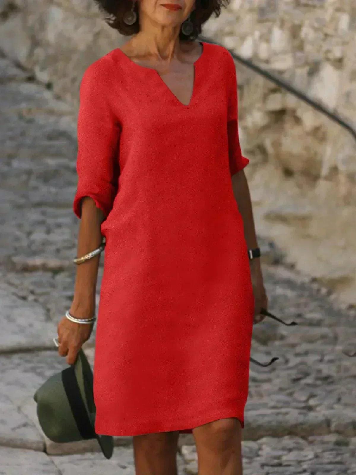 Maria | Elegant Dress with V-Neck