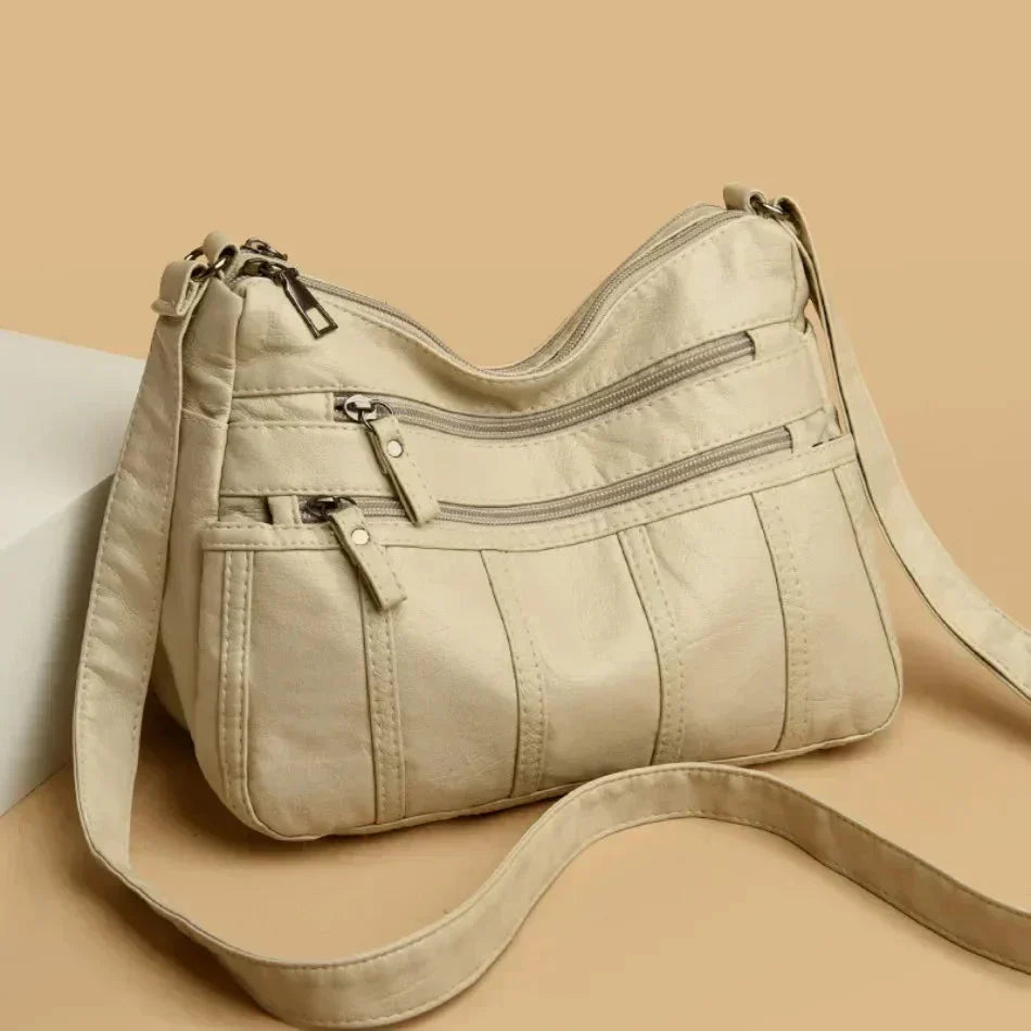Oriana | Luxury PU Leather Multi-Layer Pocket Bag