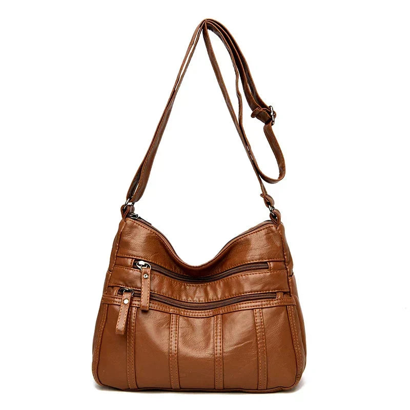 Oriana | Luxury PU Leather Multi-Layer Pocket Bag
