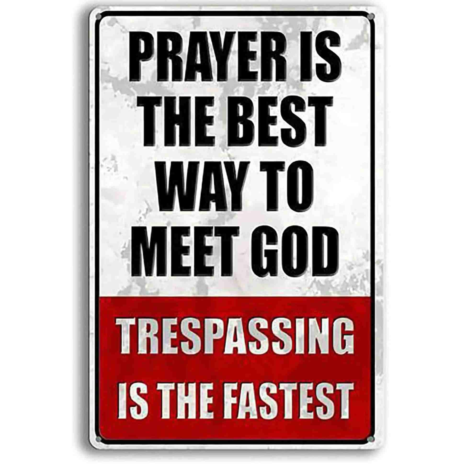 HolyGate – Funny Metal Warning Sign for Fence, Gate, Garage
