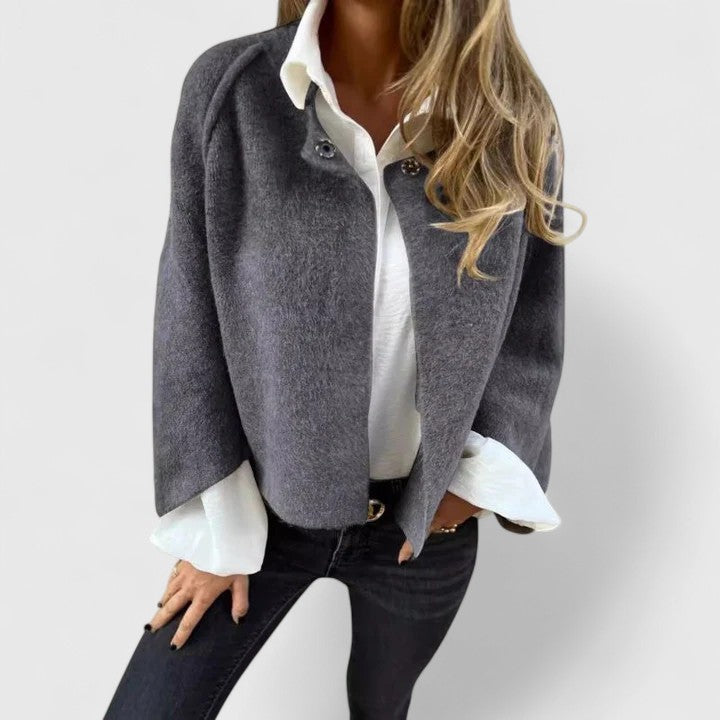 CHELSEA – VIBRANT TEXTURED BUTTON JACKET