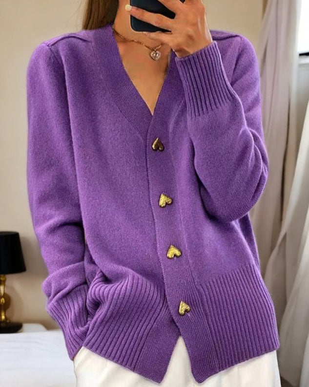 Faith - Heart Knit Cardigan