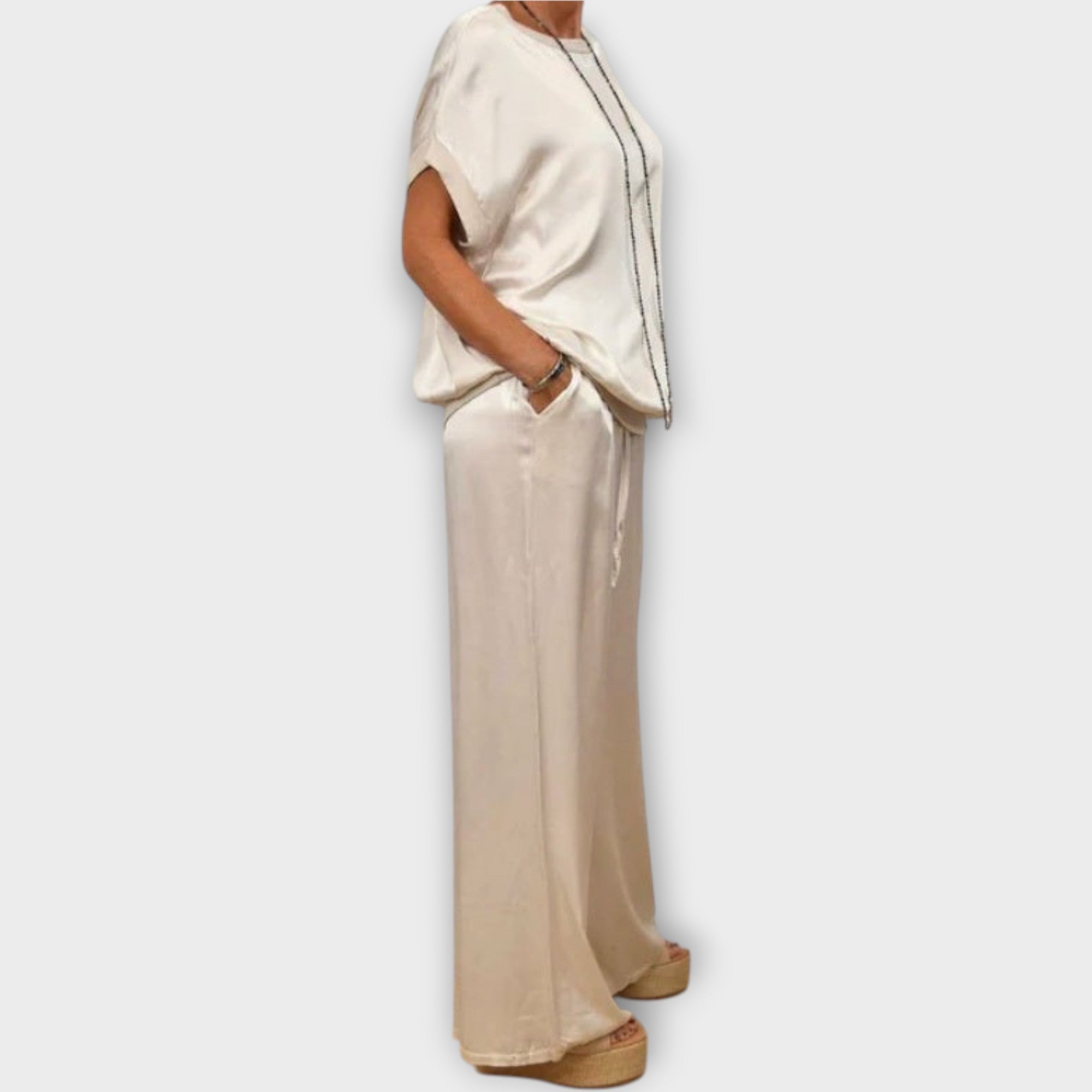 Luxe Satin Two-Piece Set