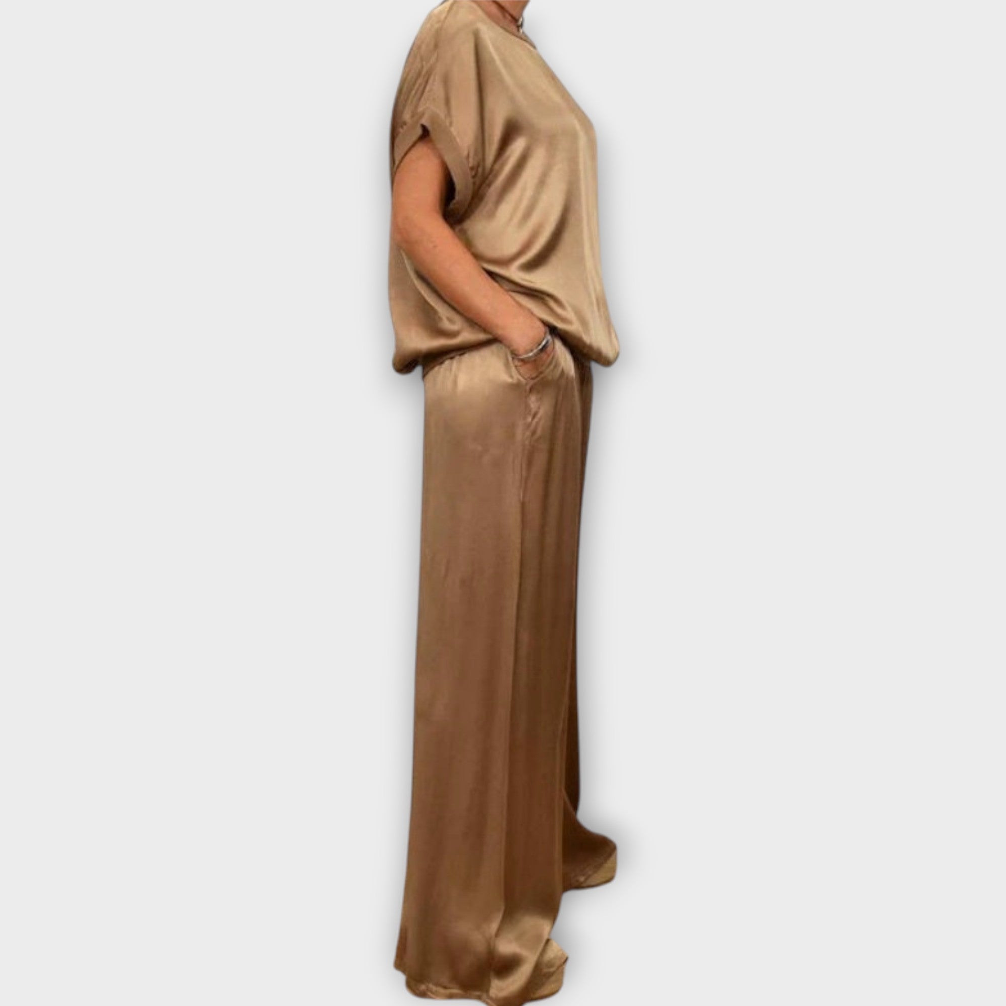 Luxe Satin Two-Piece Set