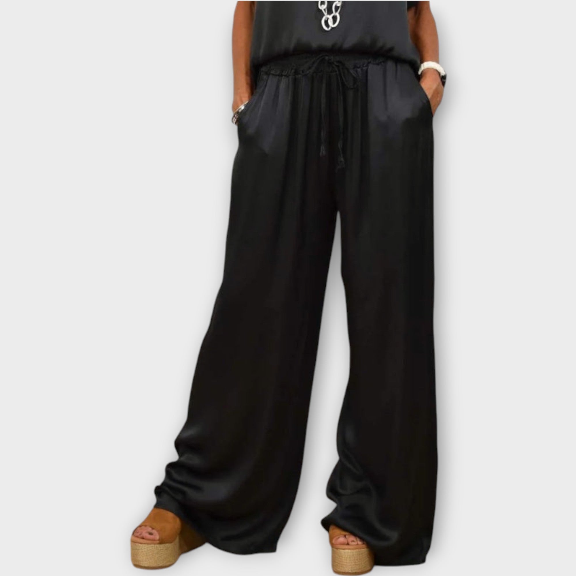 Luxe Satin Two-Piece Set