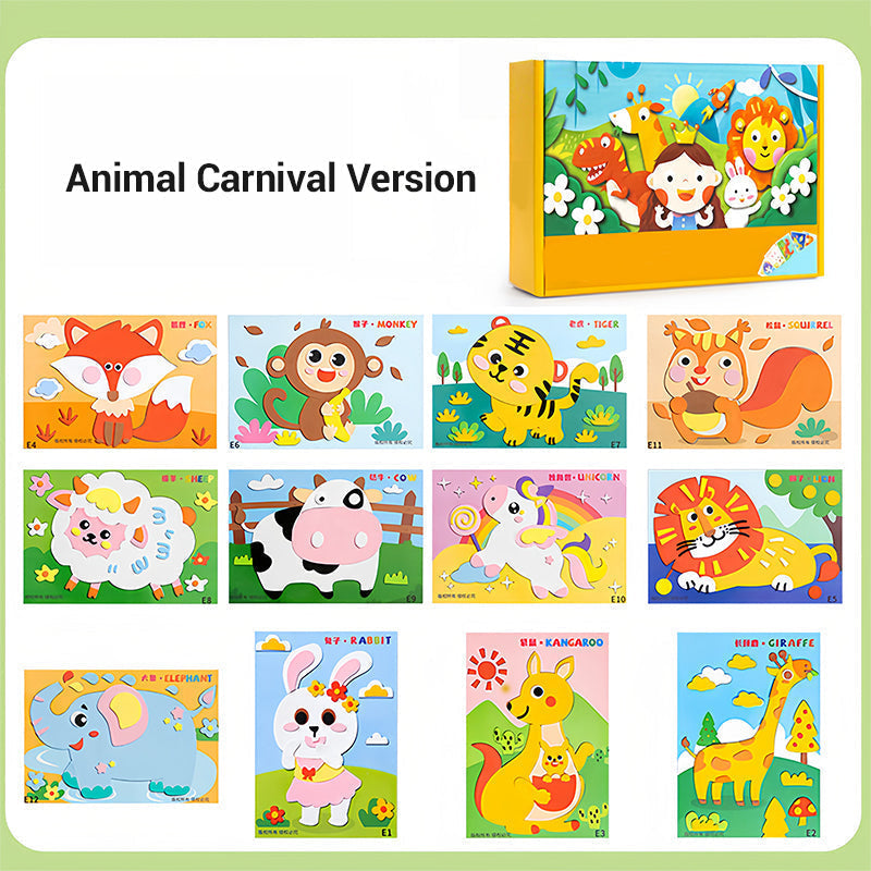 DIY 3D EVA Craft Stickers for Kids