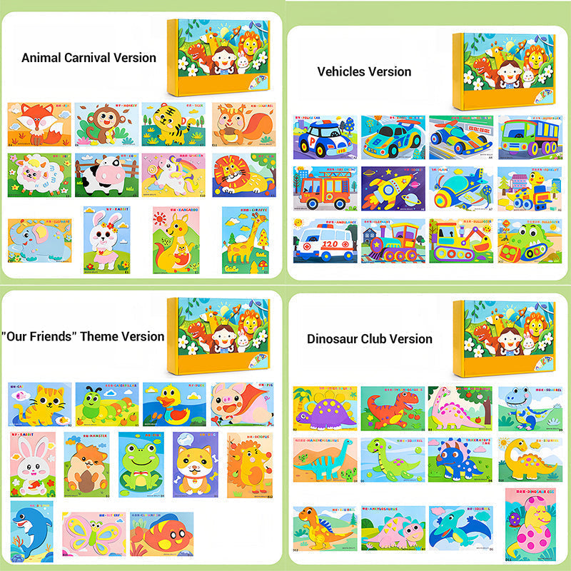 DIY 3D EVA Craft Stickers for Kids