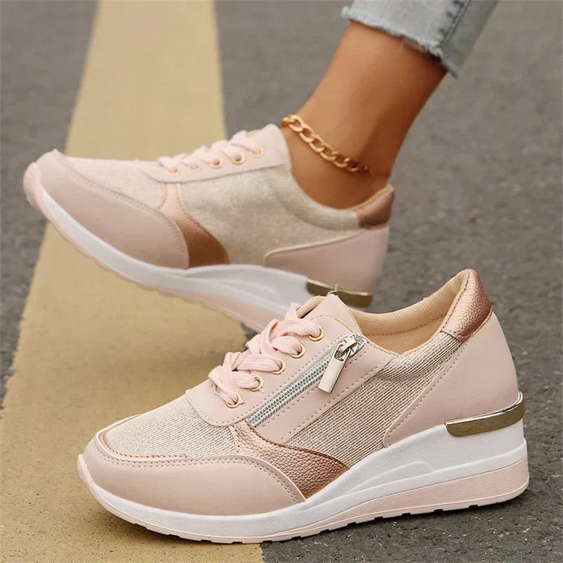 Candy™ | Orthopedic Sneakers with Laces & Side Zipper