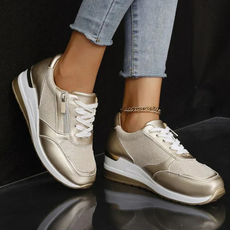 Candy™ | Orthopedic Sneakers with Laces & Side Zipper