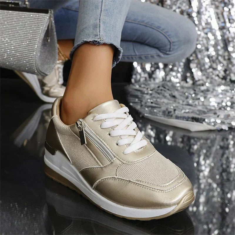 Candy™ | Orthopedic Sneakers with Laces & Side Zipper