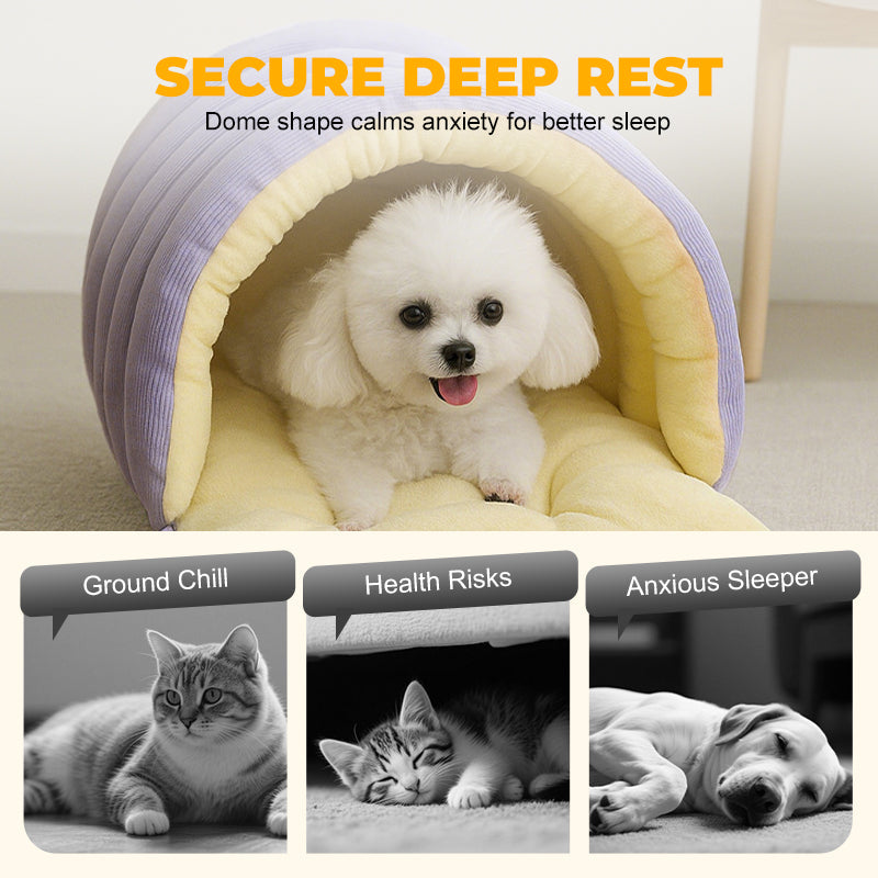 Cavina - Plush Pet Cave Bed