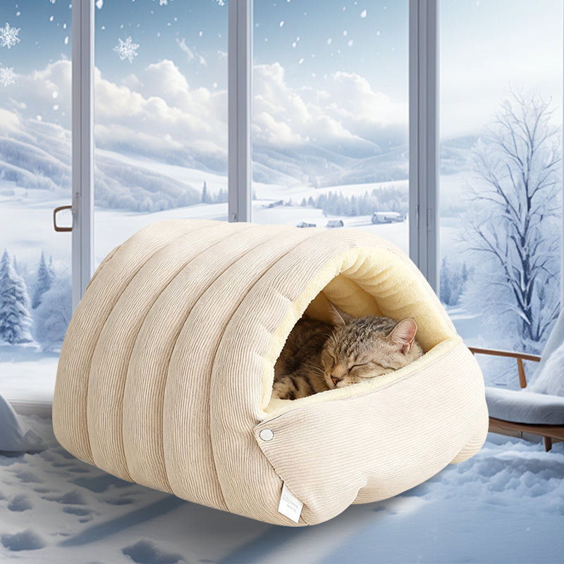 Cavina - Plush Pet Cave Bed
