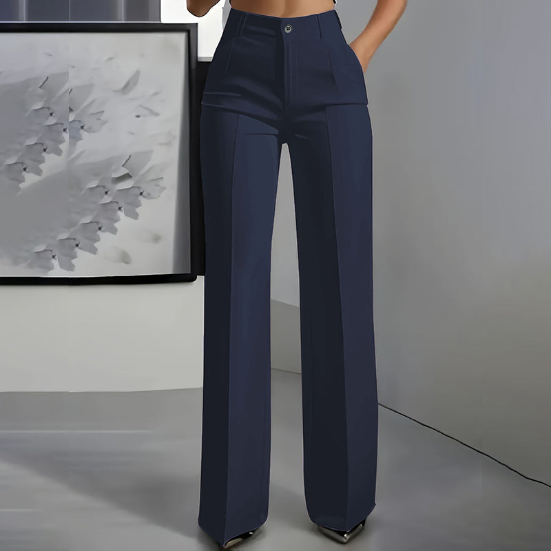 Danaro™ | High-Waisted, Straight-Leg Trousers