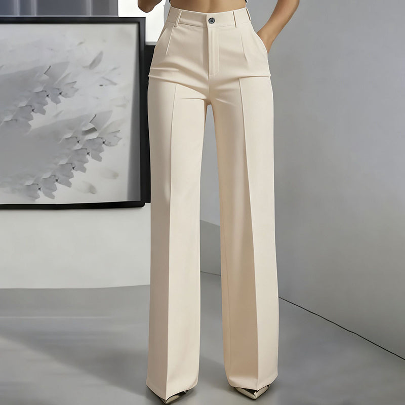 Danaro™ | High-Waisted, Straight-Leg Trousers