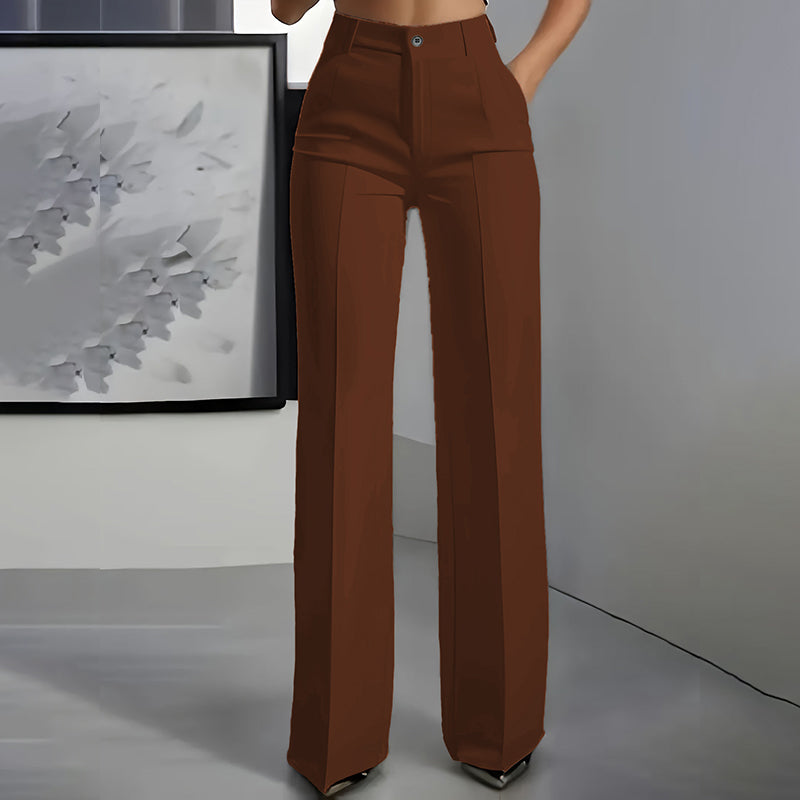 Danaro™ | High-Waisted, Straight-Leg Trousers