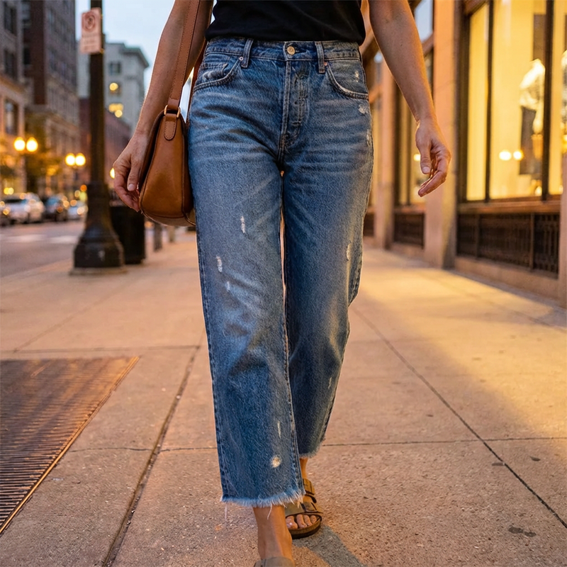 Danice™ | Cropped straight-leg jeans