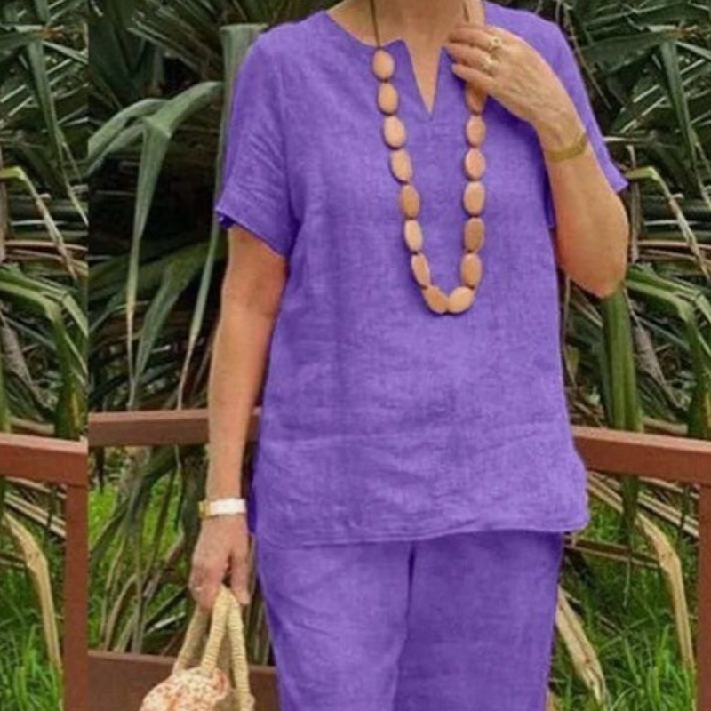Women's Casual Top & Pants 2-Piece Set