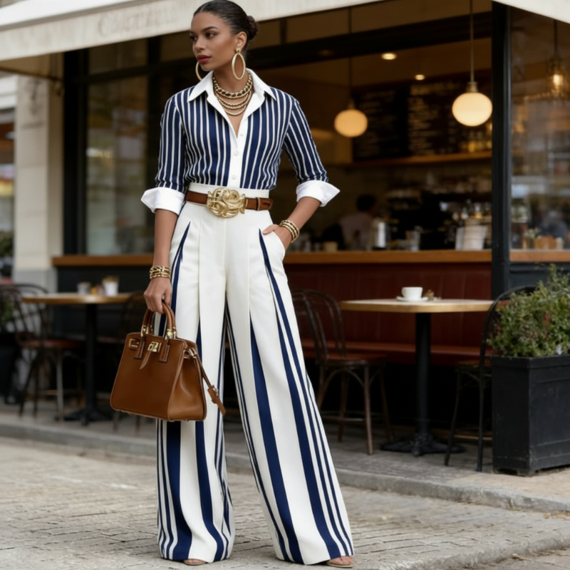 Athens ™ | Loose Shirt and Pants Set