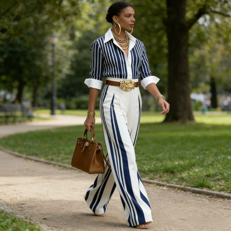 Athens ™ | Loose Shirt and Pants Set