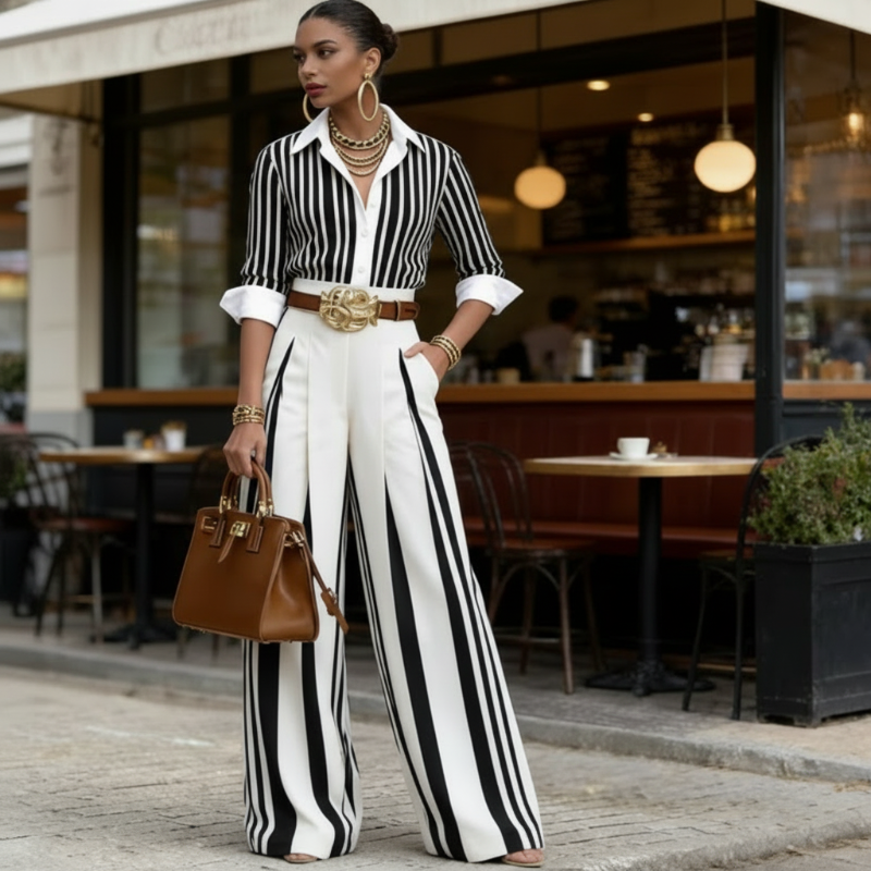 Athens ™ | Loose Shirt and Pants Set