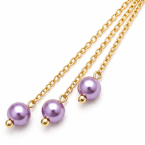 Lunabelle – Twin-Swan Pearl Tassel Necklace