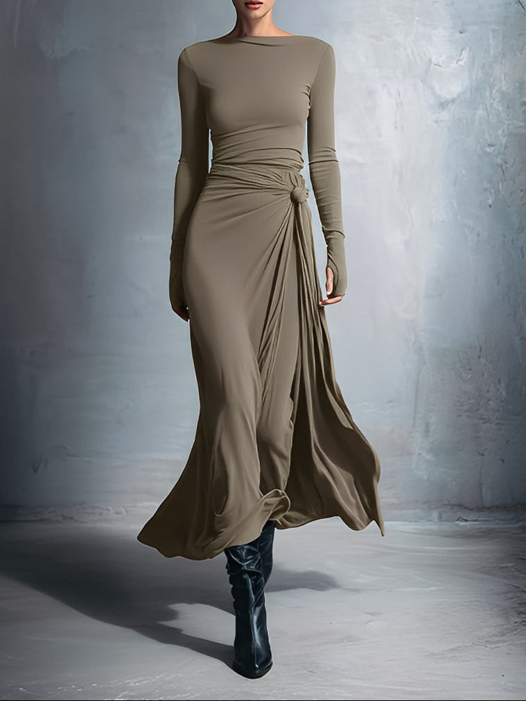 Mariana | Long Dress with Side Knot