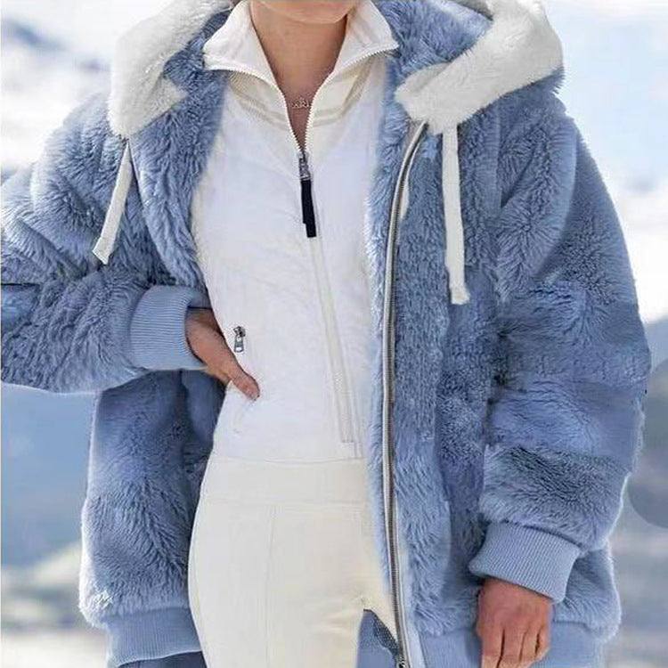 EMMA - SNOW LUXE ZIP HOODIE