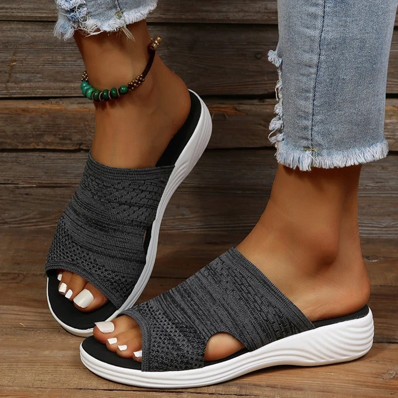 Audrey | Womens Orthopedic Slip On Slide Sandals