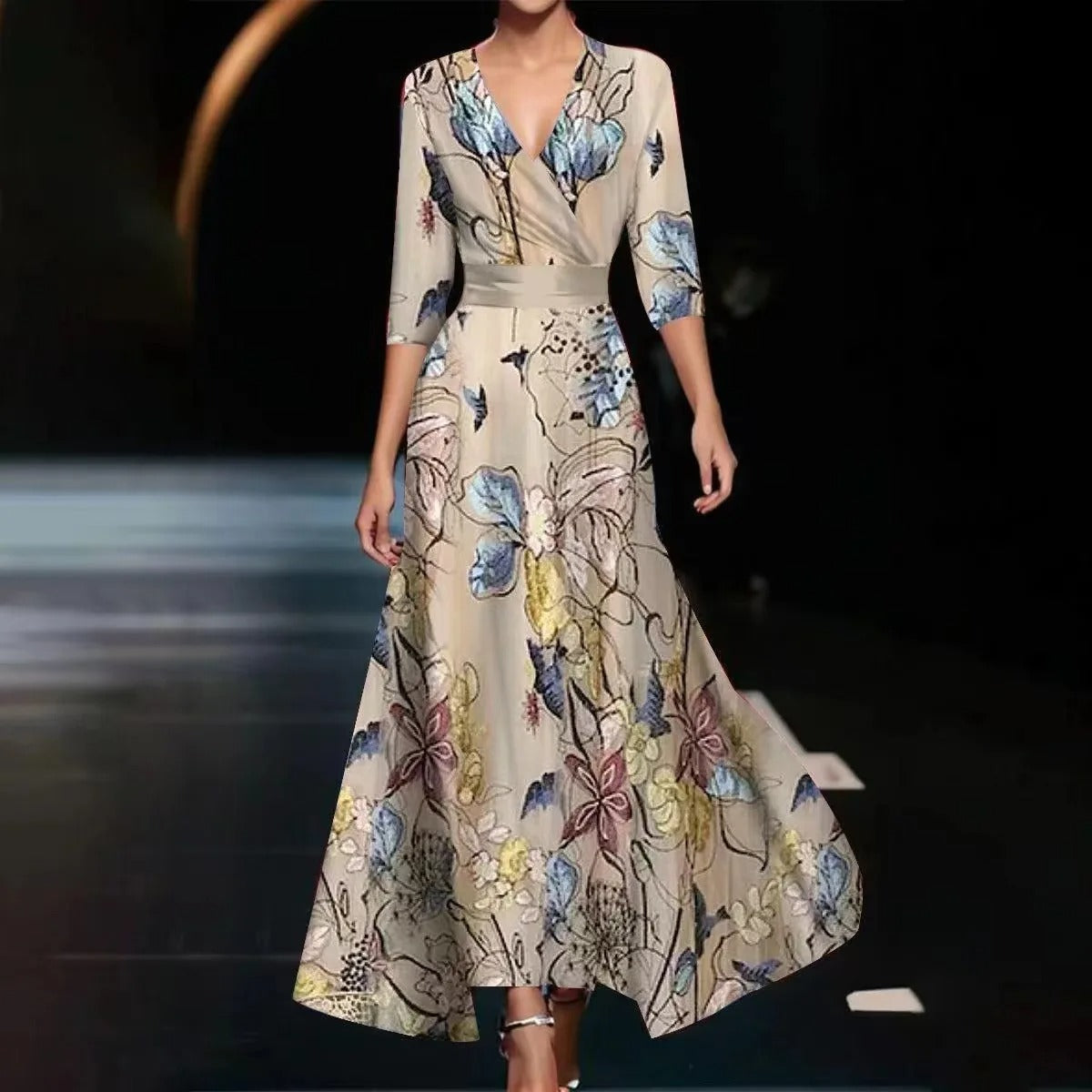 Yssa - Elegant Floral Dress