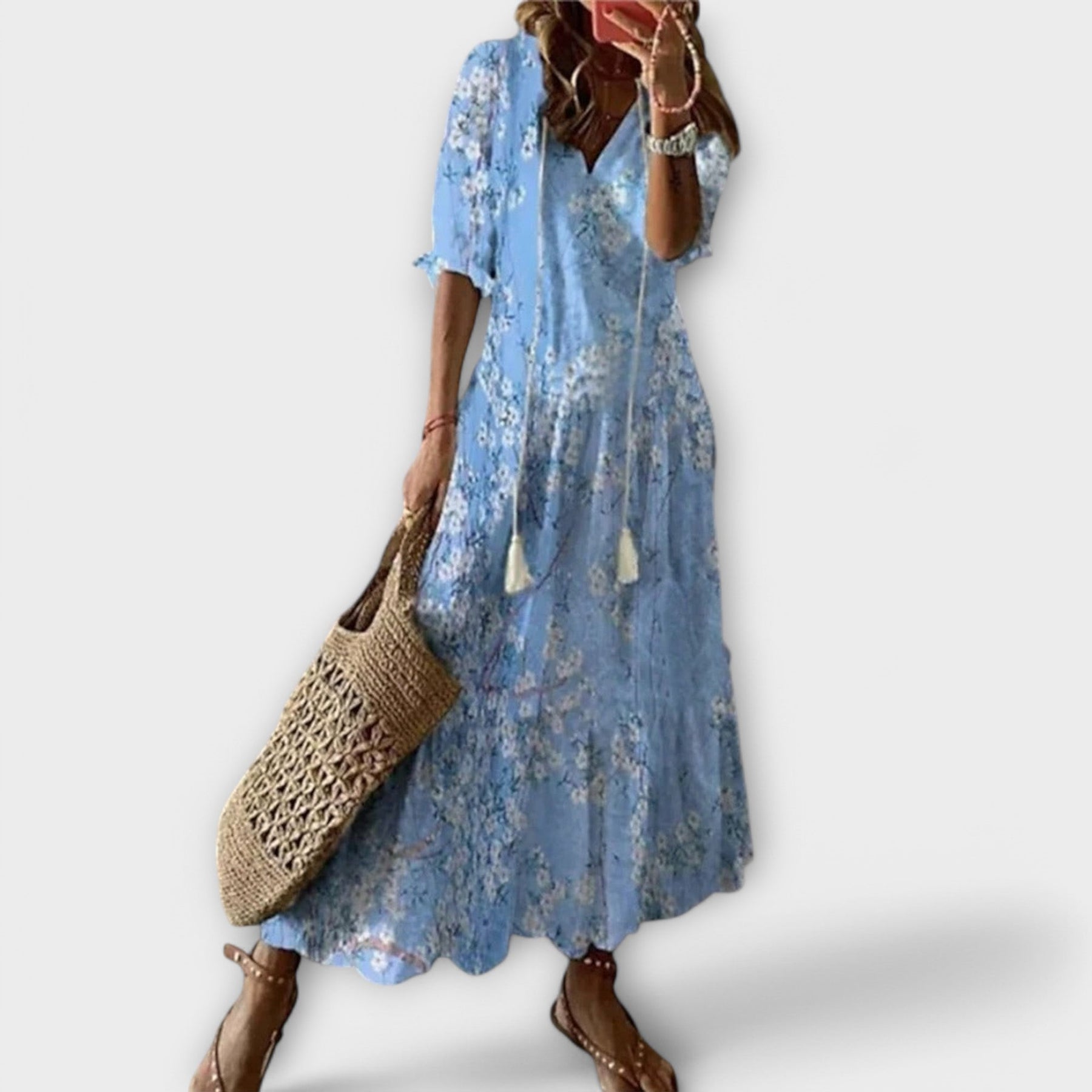 Helga | Elegant Bohemian Maxi Dress