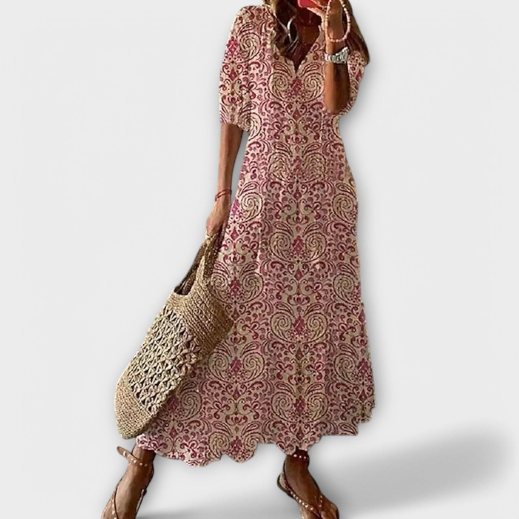 Helga | Elegant Bohemian Maxi Dress