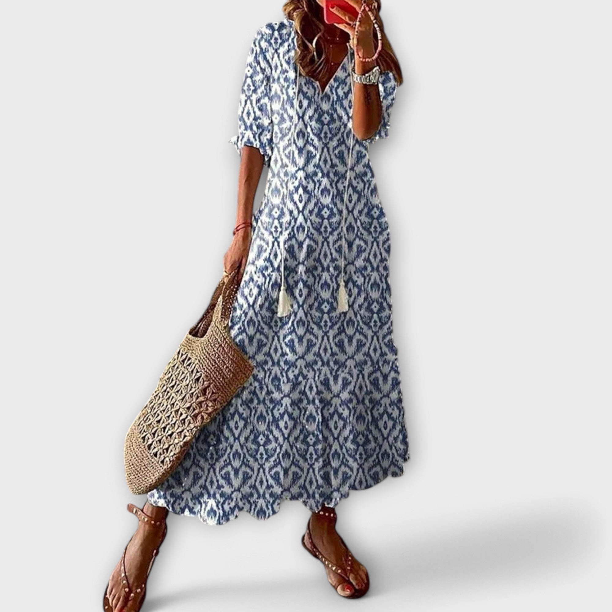Helga | Elegant Bohemian Maxi Dress