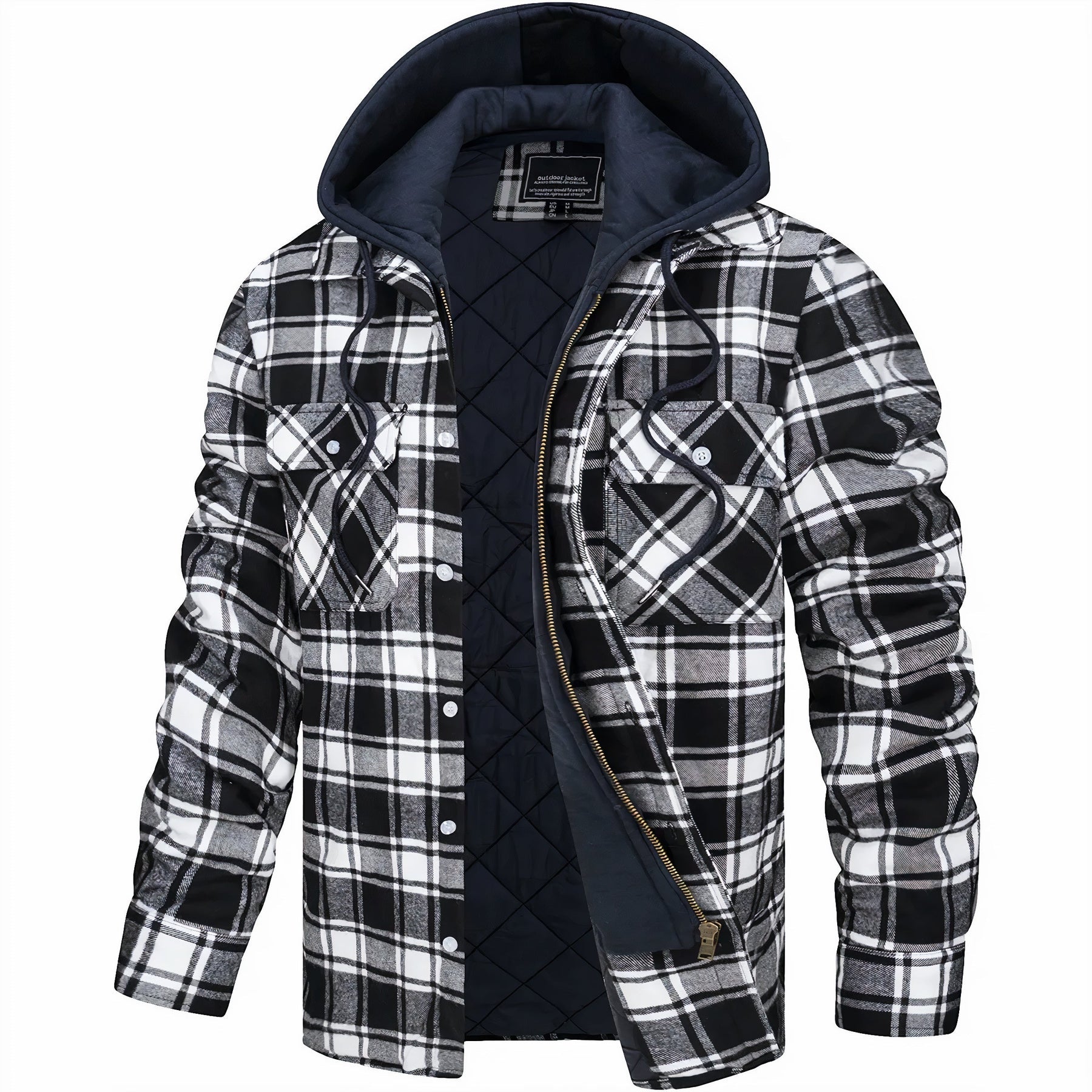 Julius™ | Checked Jacket with Zipper
