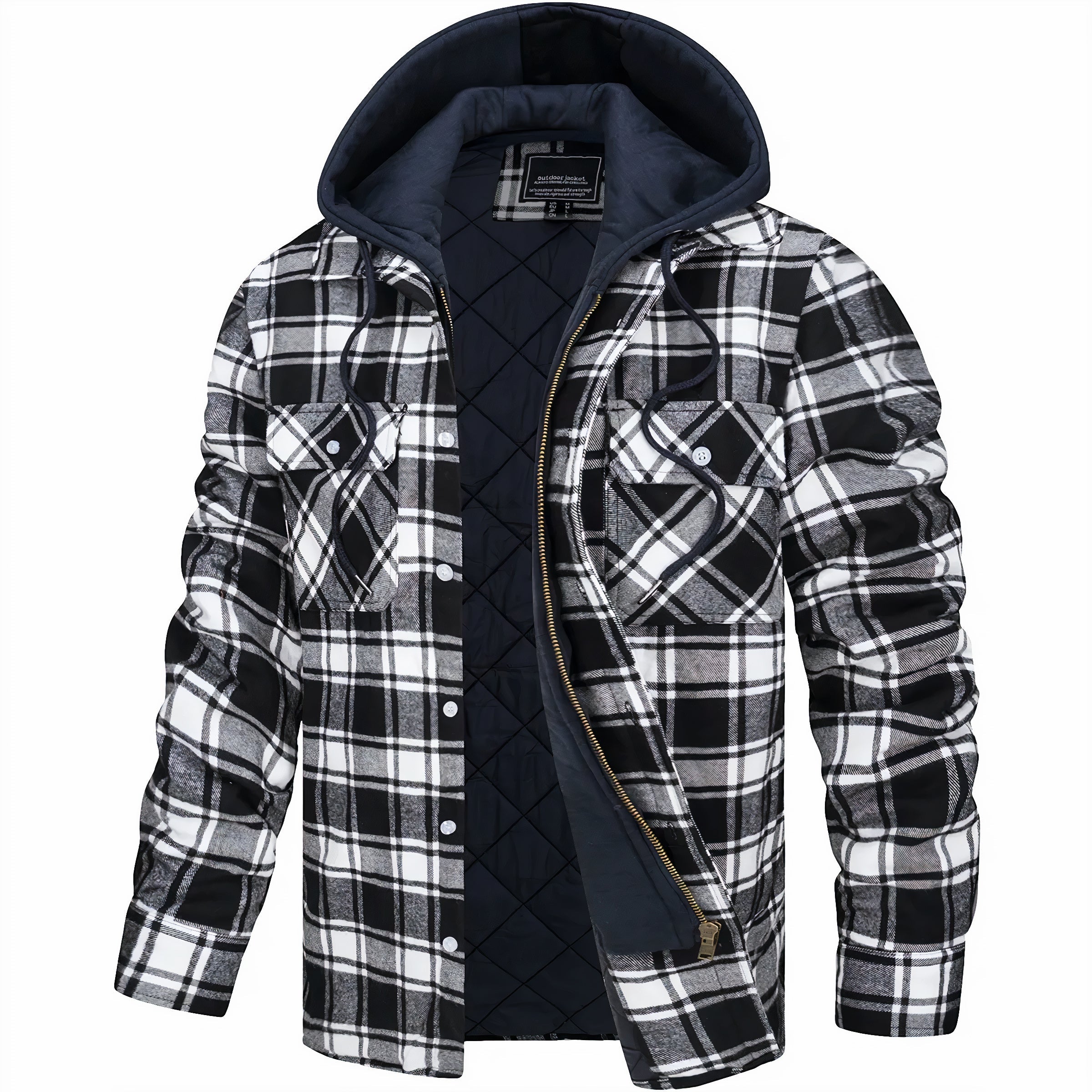Julius™ | Checked Jacket with Zipper