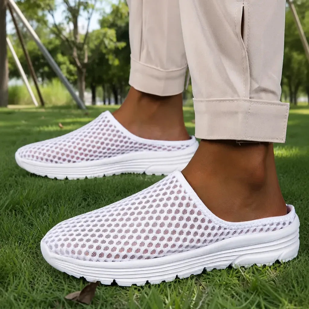 Airstep – Men's Breathable Mesh Slip-On Mules with Cushioned EVA Sole