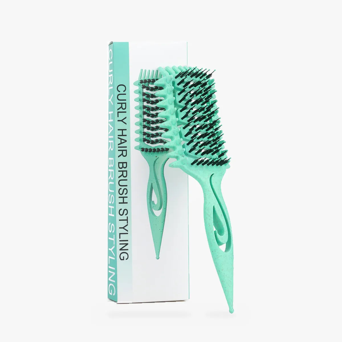 Curliza – Ventilated Curly Hair Brush with Boar Bristles for Defined Ringlets