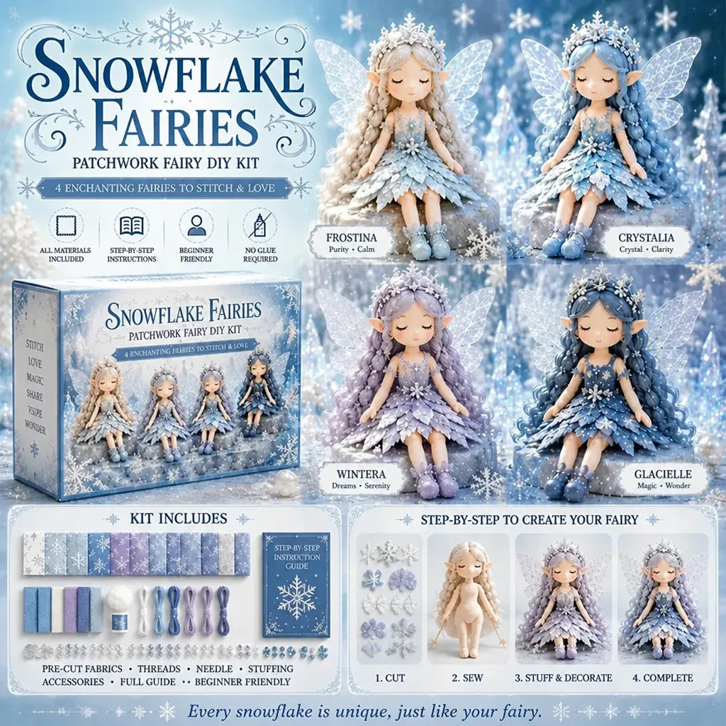 Fabellyn – Handmade Fairy Sewing Kit with Pre-Cut Fabric