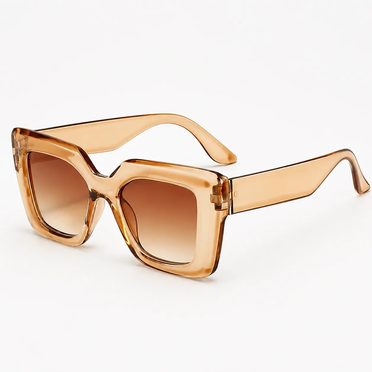 Florenza – Oversized Square Leopard Sunglasses with Gradient Lenses