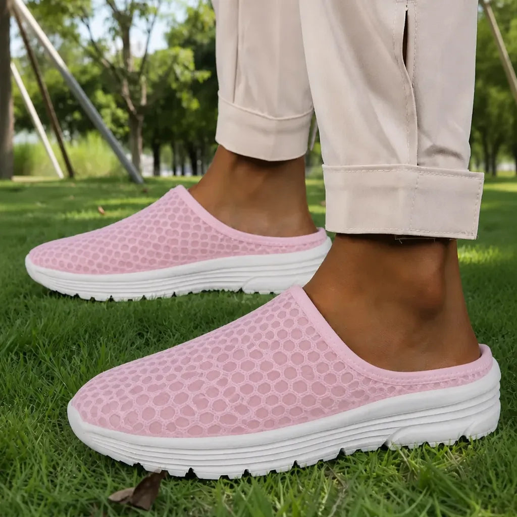 Airstep – Men's Breathable Mesh Slip-On Mules with Cushioned EVA Sole