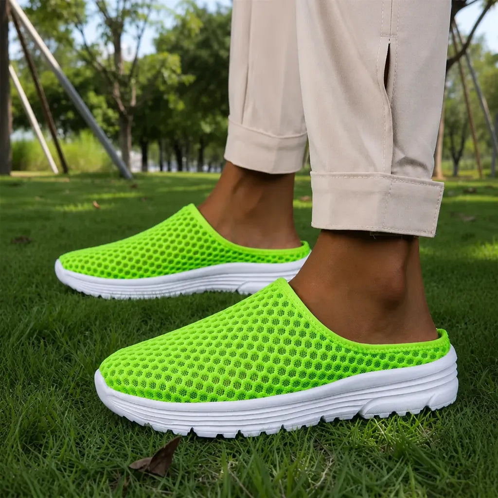 Airstep – Men's Breathable Mesh Slip-On Mules with Cushioned EVA Sole